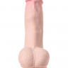Реалистичный фаллос на присоске с крупной мошонкой RealStick Elite
