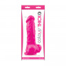 Реалистичный силиконовый фаллоимитатор большого диаметра Colours Pleasures Thick 8 Dildo