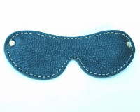 БДСМ маска из натуральной кожи черного цвета 