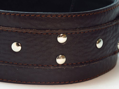 Оригинальный БДСМ ошейник из мягкой кожи