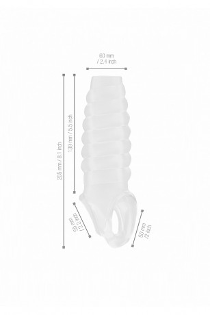 Насадка открытого типа для увеличения диаметра пениса Dong Extension Transparent