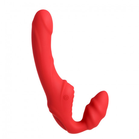 Анатомический двухмоторный женский страпон