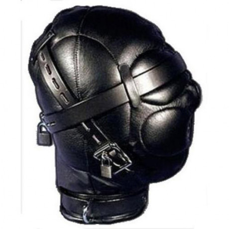 BDSM шлем с ремнями