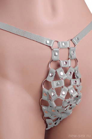 Трусики мужские кожаные