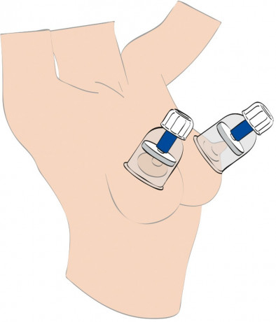 Помпа поршневая женская для сосков 2 шт