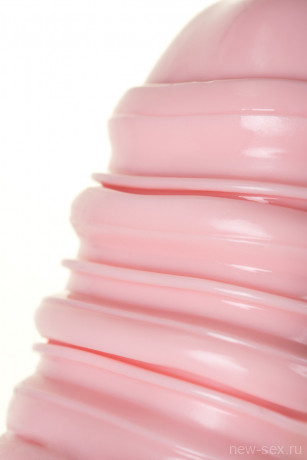 Мастурбатор в удобной колбе розового цвета с рельефной текстурой CAPSULE 01