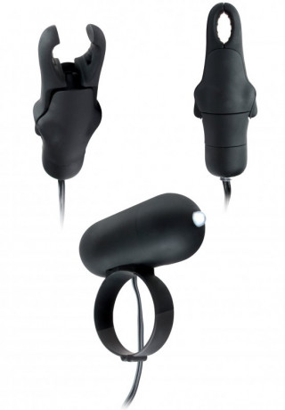 Набор мужских вибраторов на соски и пенис Fantasy