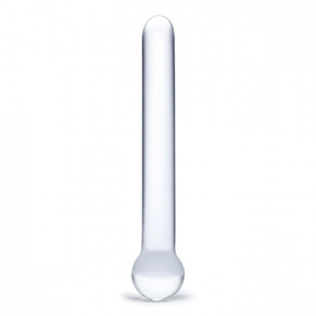 Прозрачный стеклянный жезл прямой формы Glas