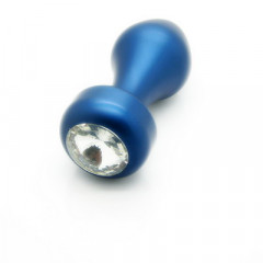 Плаг синий, украшенный стразом