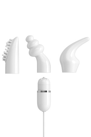 Вибромассажер iSex с набором из трех различных USB-насадок 