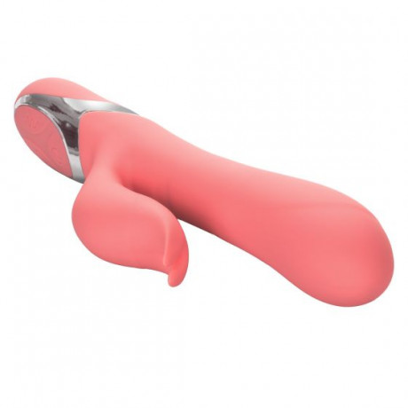 Перезарежаемый вибромассажер кролик с мощными моторами Enchanted Tickler