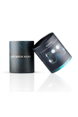 Эрекционное кольцо с разделителем яичек V-образной формы