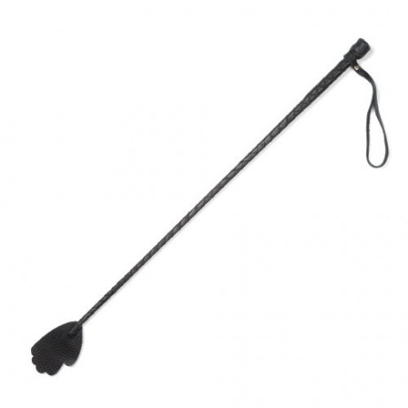 Кожаный стек в виде ладони с плетеной ручкой и петлей для запястья