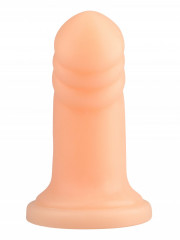 Эластичный большой анальный стимулятор с закругленной головкой