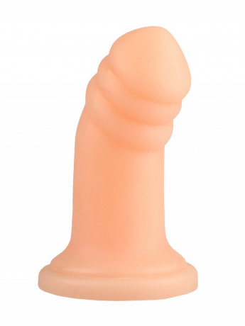 Эластичный большой анальный стимулятор с закругленной головкой