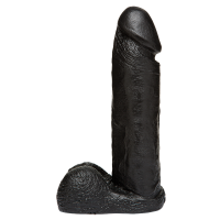 Черный член-насадка для страпона Vac-U-Lock