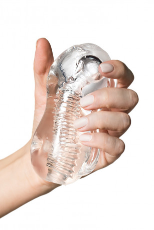 Прозрачный нереалистичный мастурбатор для мужчин Indira