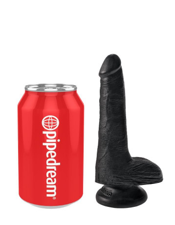 Ультрареалистичный фаллос с мошонкой на присоске King Cock 6 Cock with Balls