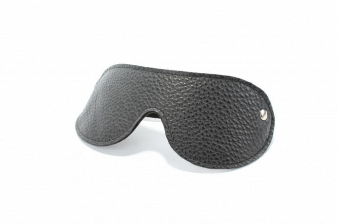 Маска на глаза из натуральной кожи двухсторонняя