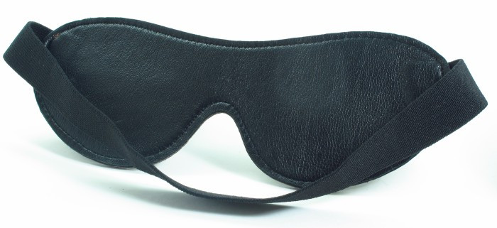 Маска на глаза из натуральной кожи двухсторонняя