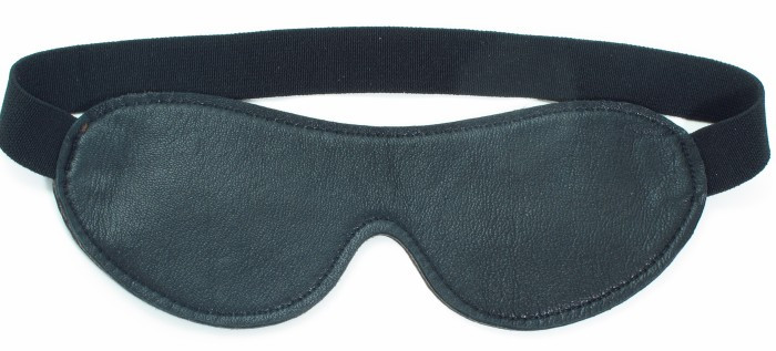 Маска на глаза из натуральной кожи двухсторонняя