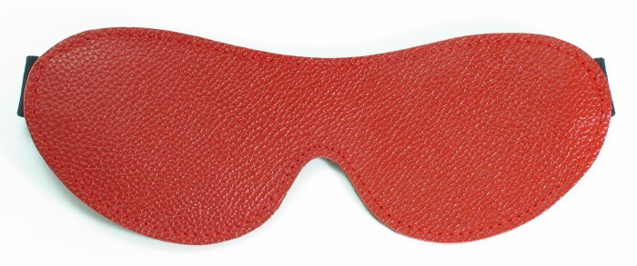 Маска на глаза из натуральной кожи двухсторонняя