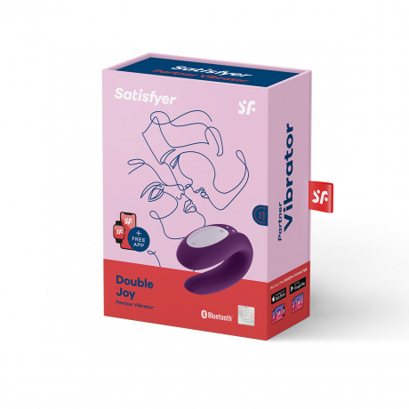 Многофункциональный силиконовый вибростимулятор для пар Double Joy