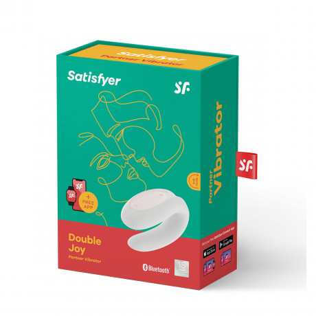 Многофункциональный силиконовый вибростимулятор для пар Double Joy