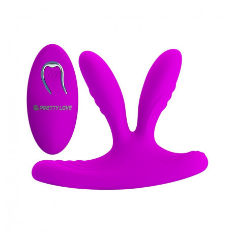 Универсальный выбромассажер V-обрасной формы с пультом ДУ