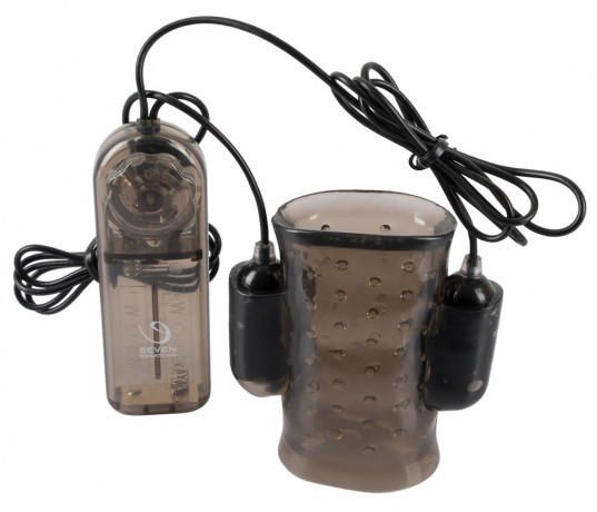 Вибронасадка для мастурбации с пультом Cock Sleeve with vibration