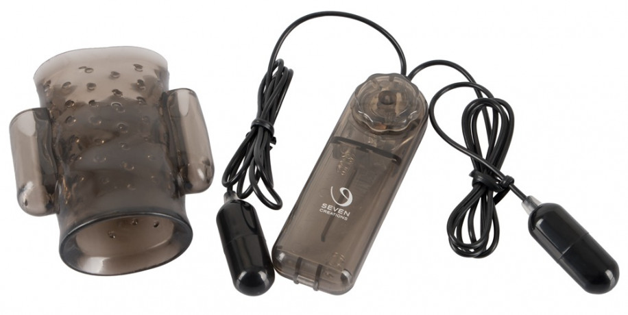 Вибронасадка для мастурбации с пультом Cock Sleeve with vibration