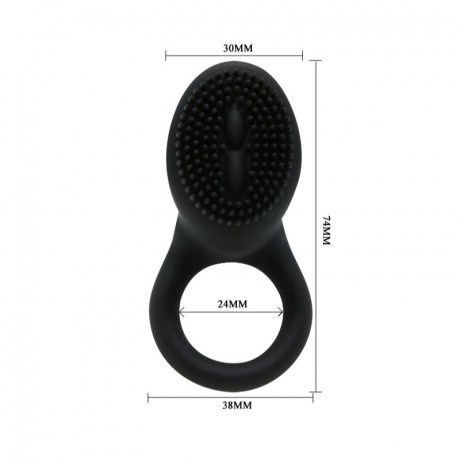 Эрекционное виброкольцо со стимулятором клитора Baile