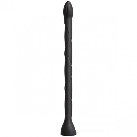 Длинный анальный стимулятор со скрученным рельефом KINK
