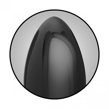 Длинный анальный стимулятор со скрученным рельефом KINK