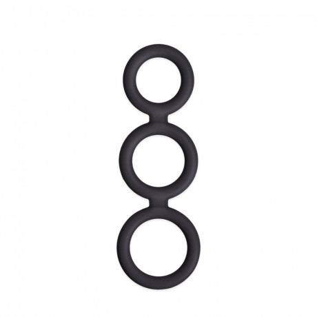 Набор из трех эрекционных колец фиксированных вместе Renegade - Triad Cock Ring