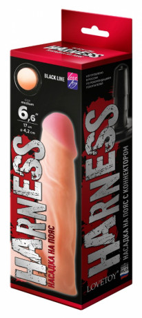 Ультра реалистичный фаллос насадка с мошонкой на страпон