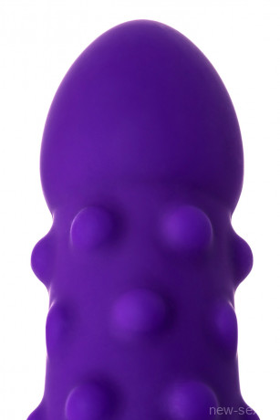 Мультискоростной вибратор из эластичного фиолетового силикона A-Toys