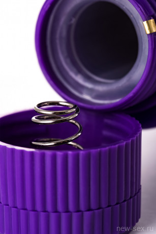 Мультискоростной вибратор из эластичного фиолетового силикона A-Toys