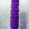 Мультискоростной вибратор из эластичного фиолетового силикона A-Toys