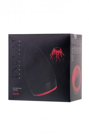 Перезаряжаемый нереалистичный вибро мастурбатор  с подогревом Erotist Lava