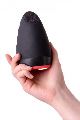 Перезаряжаемый нереалистичный вибро мастурбатор  с подогревом Erotist Lava