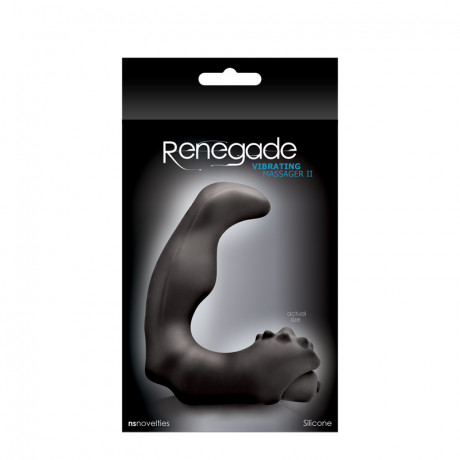 Водонепроницаемый стимулятор простаты с вибрацией Renegade Vibrating Massager II Black
