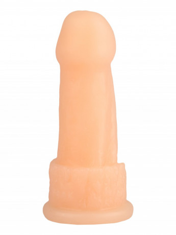 Реалистичный анальный стимулятор  с ярко-выраженной головкой