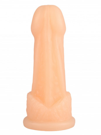 Реалистичный анальный стимулятор  с ярко-выраженной головкой