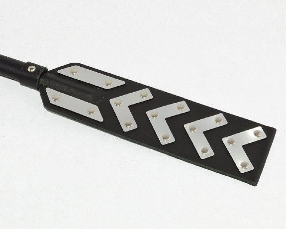 Шлепалка из натуральной кожи и декорированных вставок