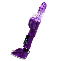 Вращающийся вибратор с клиторальной стимуляцией 23 см