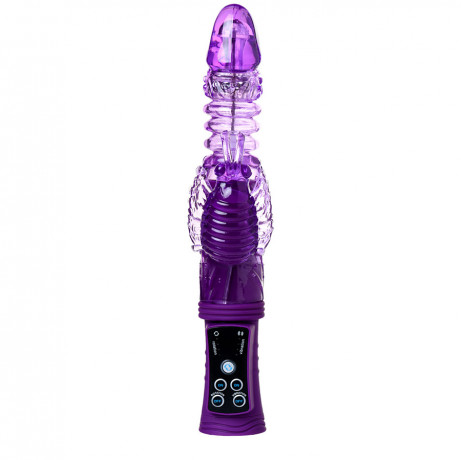 Вращающийся вибратор с клиторальной стимуляцией 23 см