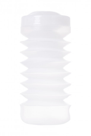 Нереалистичный мастурбатор с зигзагами и ребрами Lovegame High pressure convex