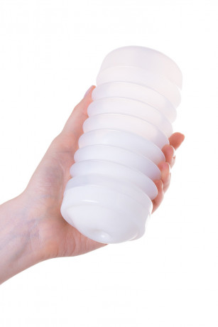 Нереалистичный мастурбатор с зигзагами и ребрами Lovegame High pressure convex