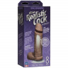 Смуглый фаллоимитатор реалистик на присоске 8 Realistic Cock Vac-U-Lock
